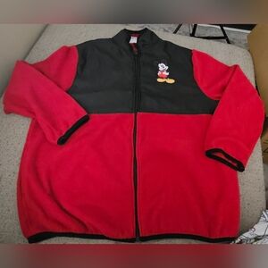 Disney Red and Black Fleece Jacket